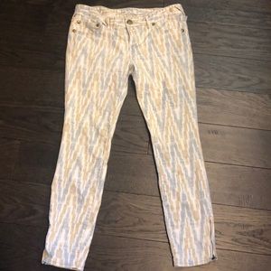 Free people printed bottoms size 28